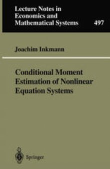Conditional Moment Estimation of Nonlinear Equation Systems: With an Application to an Oligopoly Model of Cooperative R&D