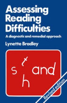 Assessing Reading Difficulties: A diagnostic and remedial approach