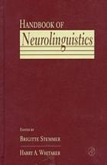 Handbook of neurolinguistics