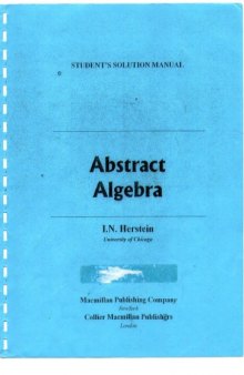 Abstract Algebra. Student's Solution Manual