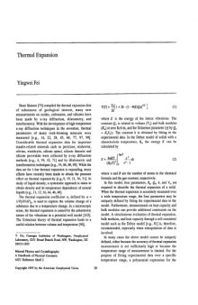 Mineral Physics and Crystallography: A Handbook of Physical Constants [Article] Thermal Expansion
