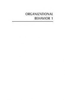 Organizational Behavior I: Essential Theories Of Motivation And Leadership