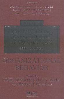 The Blackwell Encyclopedia of Management, Organizational Behavior (Blackwell Encyclopaedia of Management) (Volume 11)