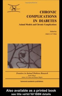 Chronic Complications in Diabetes: Animal Models and Chronic Complications  