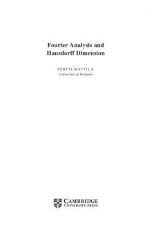 Fourier Analysis and Hausdorff Dimension