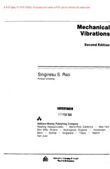 Mechanical Vibrations (Addison-Wesley series in mechanical engineering)