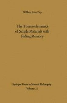 The Thermodynamics of Simple Materials with Fading Memory