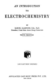 An introduction to electrochemistry