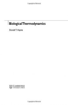 Biological thermodynamics  