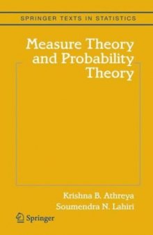 Measure Theory and Probability Theory   Edition 1