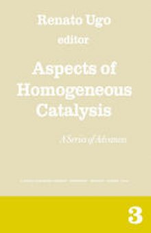 Aspects of Homogeneous Catalysis: A Series of Advances Volume 3