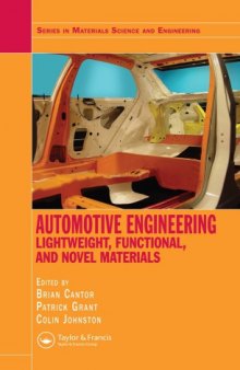 Automotive Engineering: Lightweight, Functional, and Novel Materials