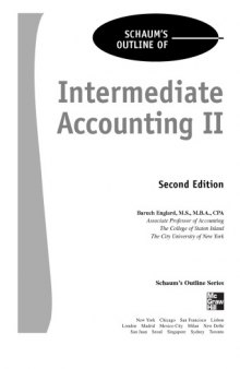 Schaum's outline of theory and problems of intermediate accounting II
