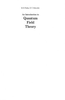 An Introduction to Quantum Field Theory