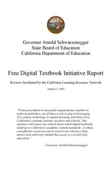 Free Digital Textbook Initiative Report
