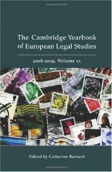 Cambridge Yearbook of European Legal Studies: Volume 11, 2008-2009