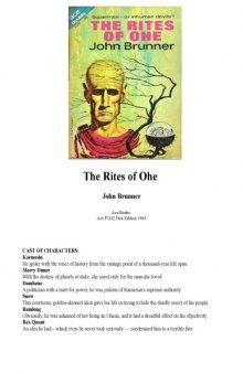 The Rites Of Ohe