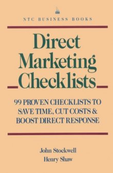 Direct marketing checklists