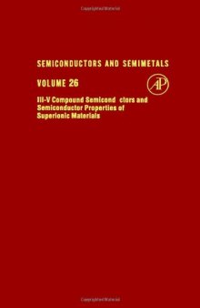 Compound Semiconductors Semiconductor Properties of Superionic Materials