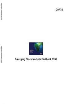 Emerging Stock Markets Factbook 1999 (Global Stock Markets Factbook)  