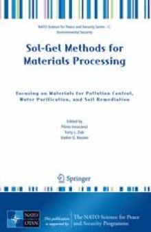Sol-Gel Methods for Materials Processing: Focusing on Materials for Pollution Control, Water Purification, and Soil Remediation