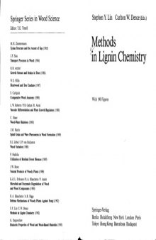 Methods in Lignin Chemistry (Springer Series in Wood Science)