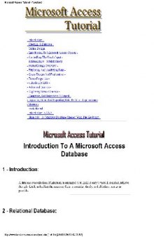 Database Design Microsoft Access Tutorial