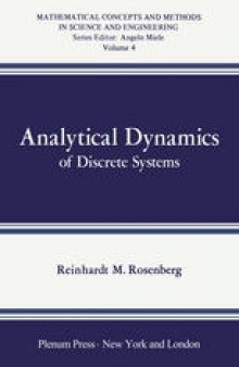 Analytical Dynamics of Discrete Systems