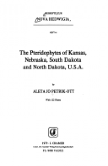 The pteridophytes of Kansas, Nebraska, South Dakota, and North Dakota, U.S.A