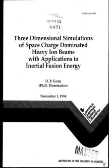 Simul. of Heavy Ion Beams w. Appl to Inertial Fusion [thesis]