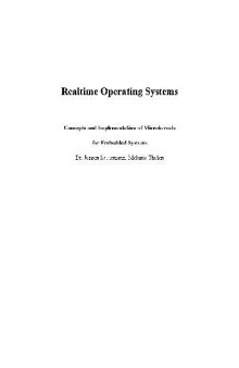 Realtime Operating Systems. Concepts and Implementation of Microkernels