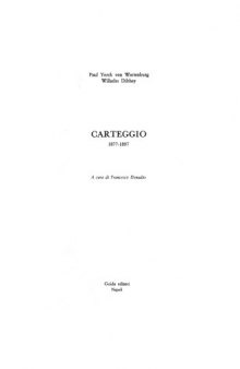 Carteggio 1877-1897