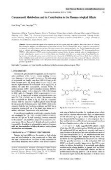 Curcuminoid Metabolism and its Contribution to the Pharmacological Effects