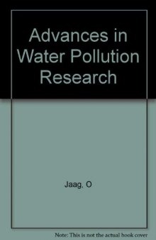 Advances in Water Pollution Research. Proceedings of the Second International Conference Held in Tokyo, August 1964