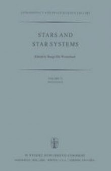 Stars and Star Systems: Proceedings of the Fourth European Regional Meeting in Astronomy Held in Uppsala, Sweden, 7–12 August, 1978