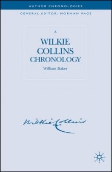 A Wilkie Collins Chronology (Author Chronologies)