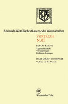 Tagebau Hambach: Voraussetzungen — Probleme — Lösungen. Vulkane und ihre Wurzeln: 292. Sitzung am 2. Dezember 1981 in Düsseldorf