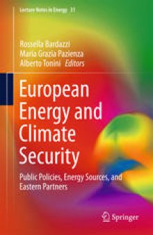 European Energy and Climate Security: Public Policies, Energy Sources, and Eastern Partners