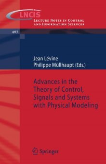 Advances in the Theory of Control, Signals and Systems with Physical Modeling