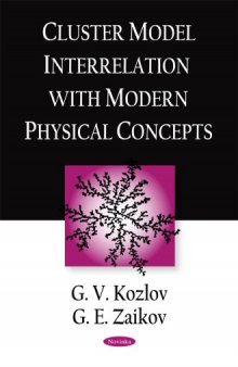 Cluster Model Interrelation With Modern Physical Concepts