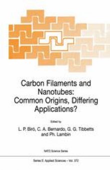 Carbon Filaments and Nanotubes: Common Origins, Differing Applications?