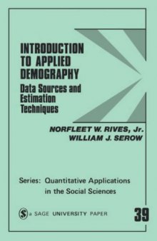Introduction to applied demography : data sources and estimation techniques
