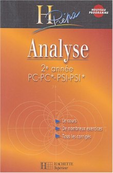 Analyse 2e année PC PSI