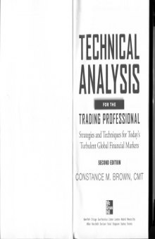 Technical Analysis for the Trading Professional, Strategies and Techniques for Today's Turbulent Global Financial Markets, Second Edition