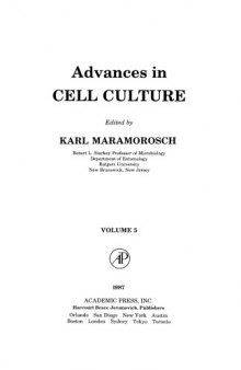 Advances in cell culture. Volume 5