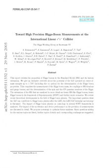 Toward high precision higgs-boson measurements at the international linear e+ e- collider