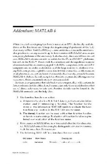 Elementary Mathematical and Computational Tools For Electrical and Computer Engineers Using MATLAB