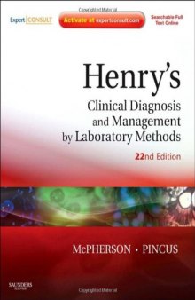 Henry's Clinical Diagnosis and Management by Laboratory Methods, 22nd Edition  