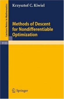 Methods of Descent for Nondifferentiable Optimization