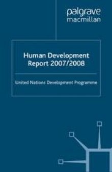Human Development Report 2007/2008: Fighting climate change: Human solidarity in a divided world